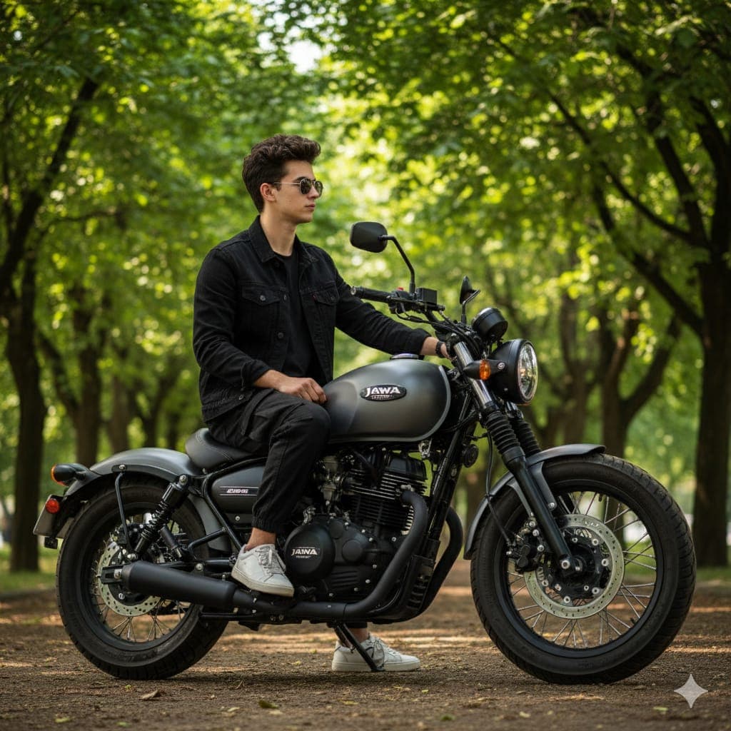 ai image for boys with bike